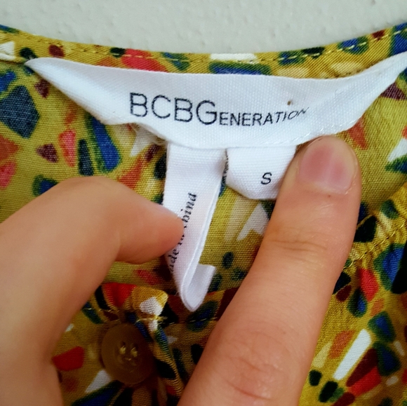 BCBGeneration Yellow High-Low Spring Dress - Picture 3 of 5